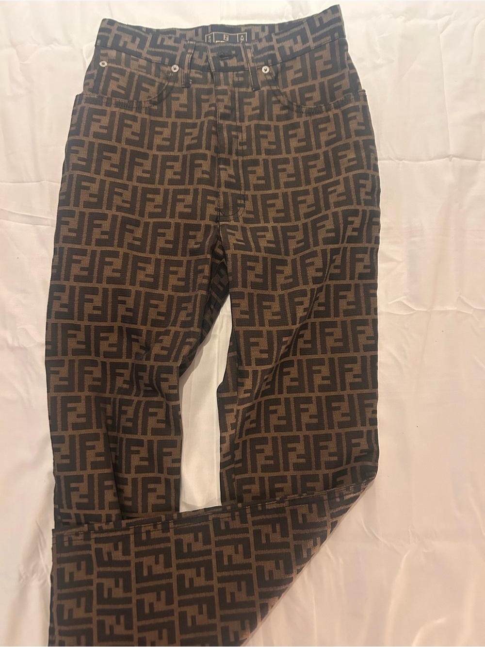 FENDI ZUCCA MONOGRAM VINTAGE PANTS